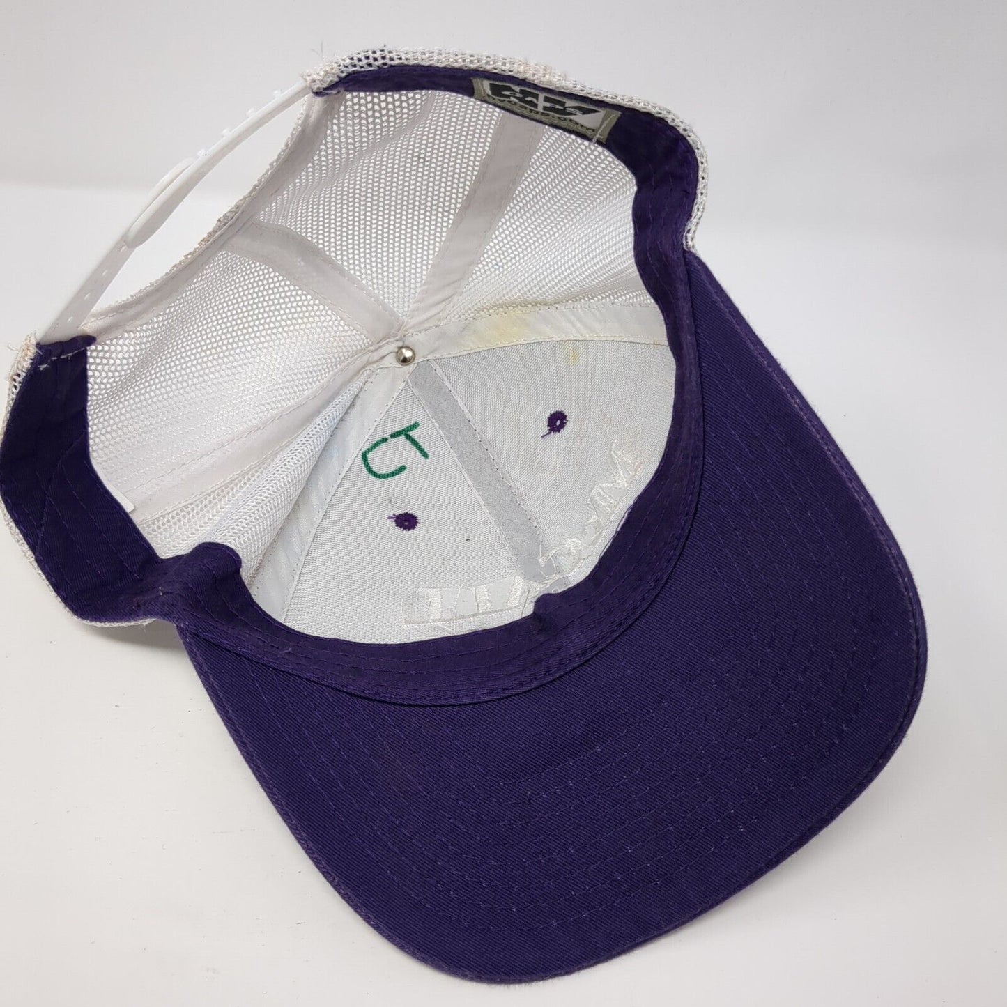 McCall Parks & Rec Snapback Trucker Hat Purple One Size Adjustable Mesh Back
