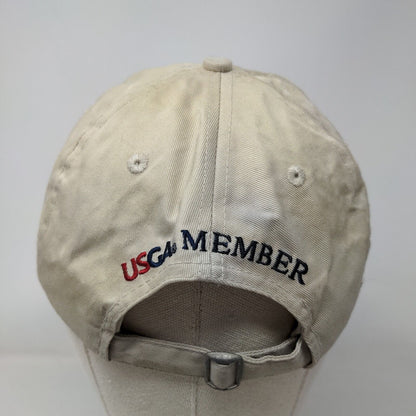 US Open 2012 The Olympic Club Slideback Hat Tan One Size Embroidered USGA Member