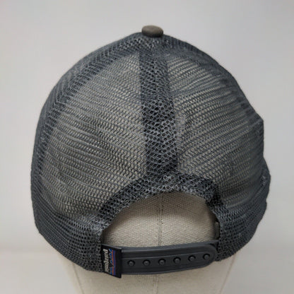 Patagonia Snapback Mesh Back Trucker Hat Gray One Size Embroidered