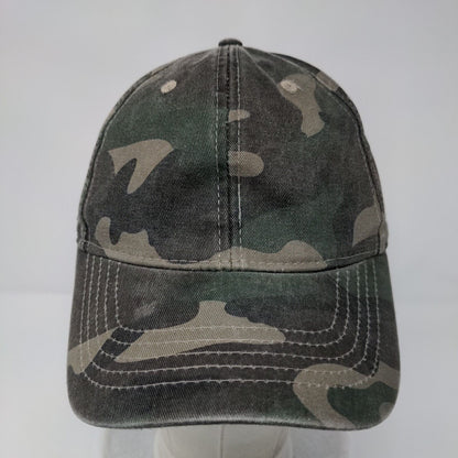 Unbranded Strapback Hat Camouflage OSFM Adjustable Vented Holes 6 Panel Blank