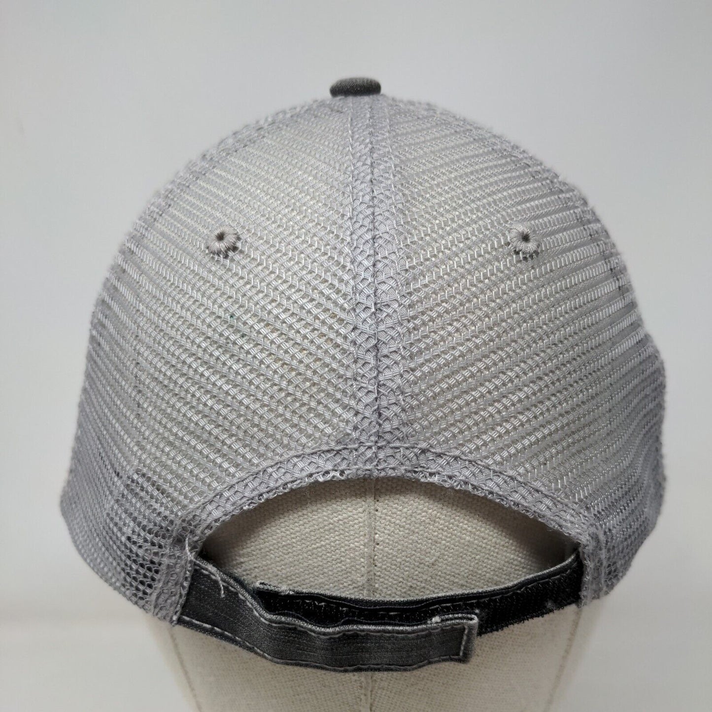Mermaid Hair Don't Care Strapback Mesh Back Trucker Hat Gray OSFA