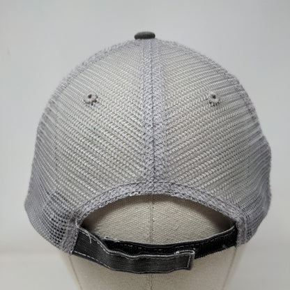 Mermaid Hair Don't Care Strapback Mesh Back Trucker Hat Gray OSFA