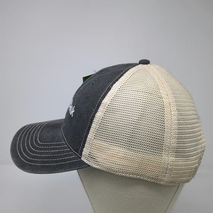 Cap America Trucker Hat Gray One Size Abington Bank Mesh Snapback Distressed