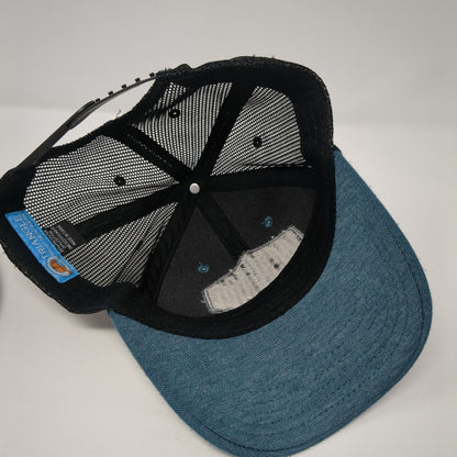 USA Mount Rushmore Snapback Mesh Back Trucker Hat Blue One Size Triangle