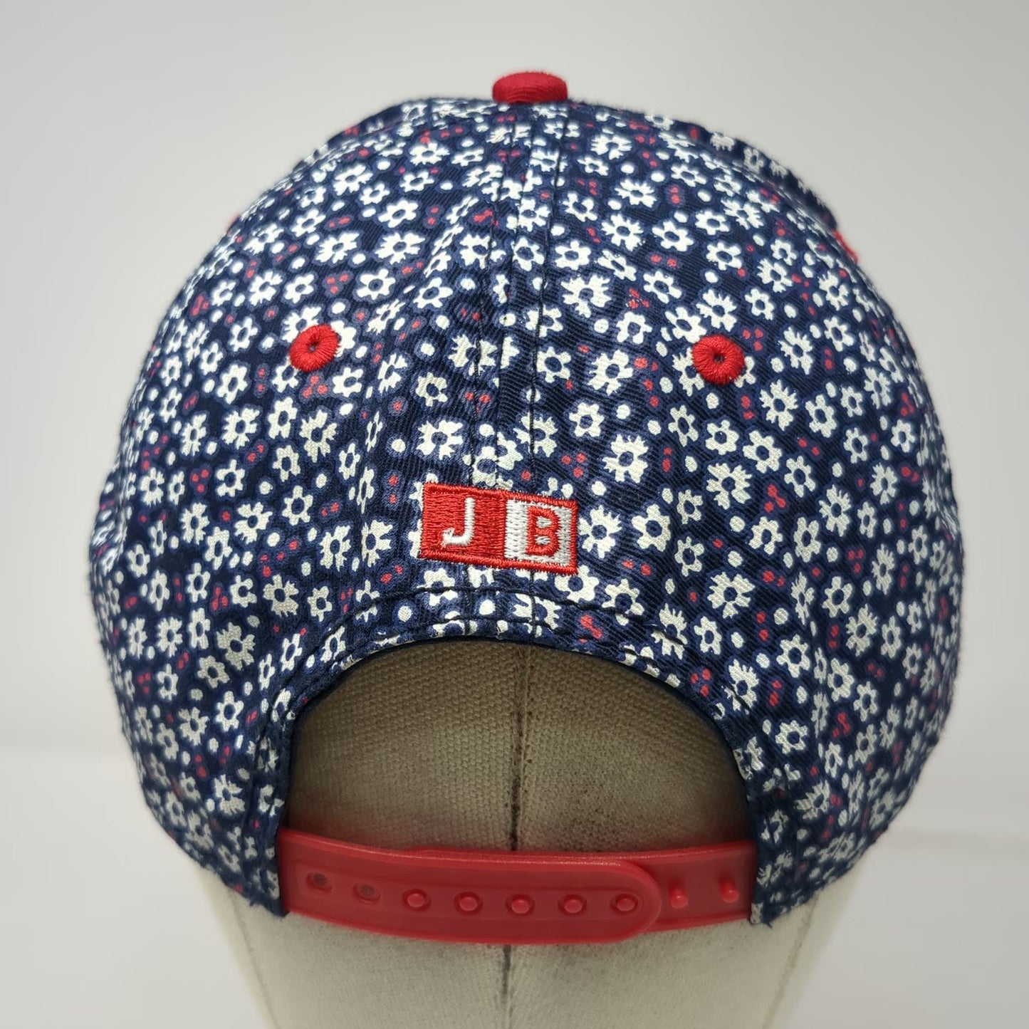 Justin Bieber Snapback Blue White Red OS Floral Swaggy Print Patch Logo Hat
