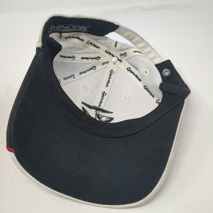 TaylorMade Baseball Cap White One Size Slideback Side Logo Golf Performance Hat