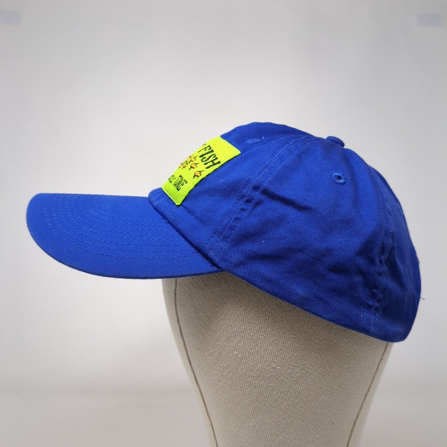 So Many Fish So Little Time Strapback Hat Blue 57cm Adjustable 6 Panel Cotton