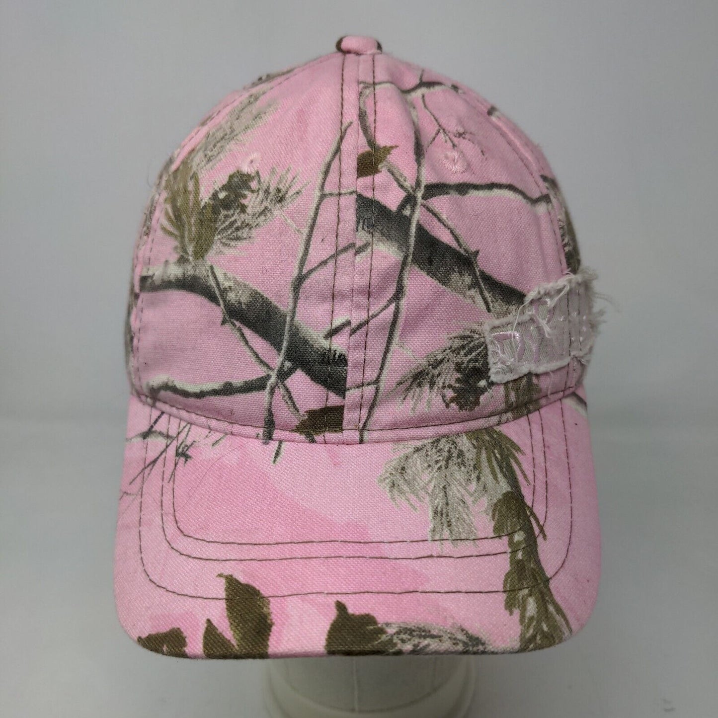 A&E Women's Strapback Hat Pink Camo Size OSFM Embroidered Duck Dynasty Logo