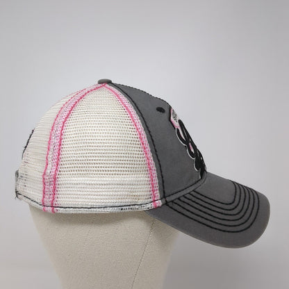 Shoot Like A Girl Strapback Trucker Hat Gray One Size Mesh Back 6 Panel