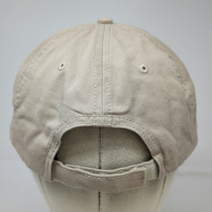 H3 Headwear Baseball Cap Beige One Size Red White Blue Strapback Hat Budweiser