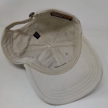 Golf Slideback Hat Tan One Size Adjustable Embroidered 6 Panel Pukka