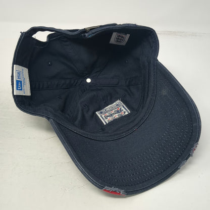 New Era England Soccer-National Blue Cap Hat One Size Three Lions Slideback FA