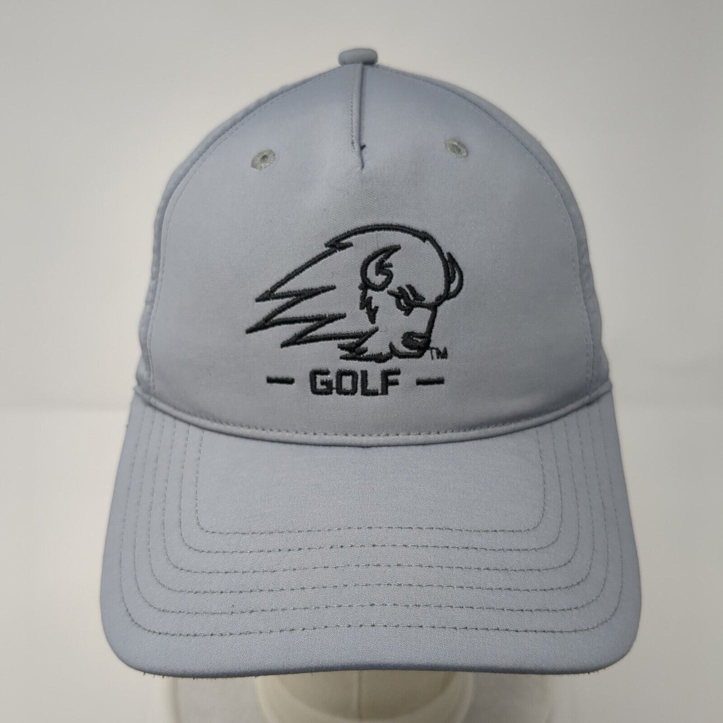 Puma Slideback Hat Dry Cell Gray OSFA Embroidered Buffalo Golf Logo
