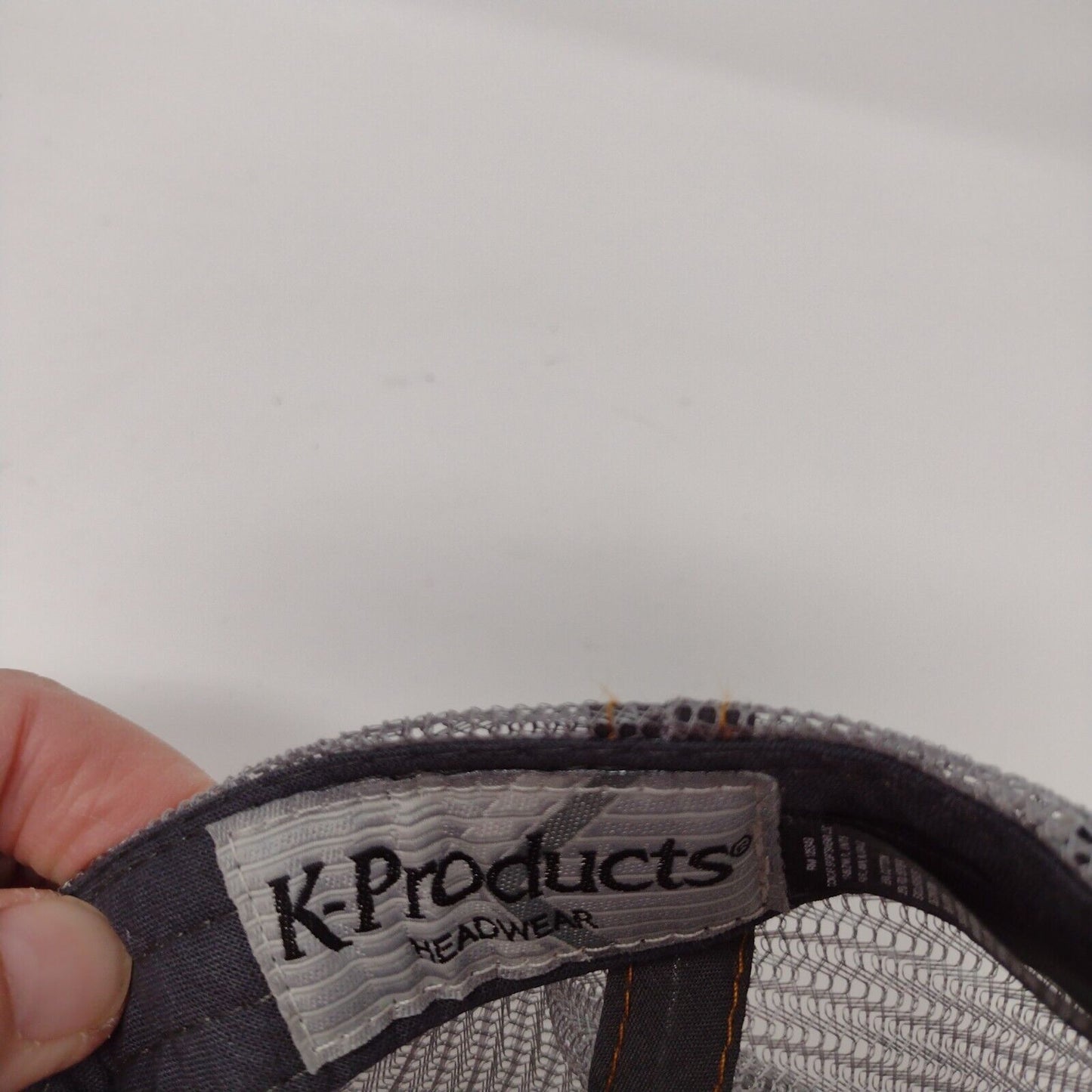 Case Construction Snapback Trucker Hat Gray OSFA Mesh Back K-Products