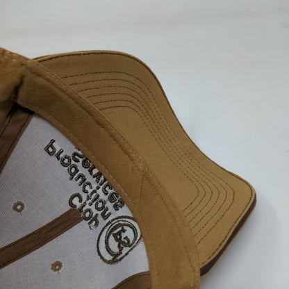 Crop Production Services Strapback Hat Tan One Size Embroidered 6 Panel