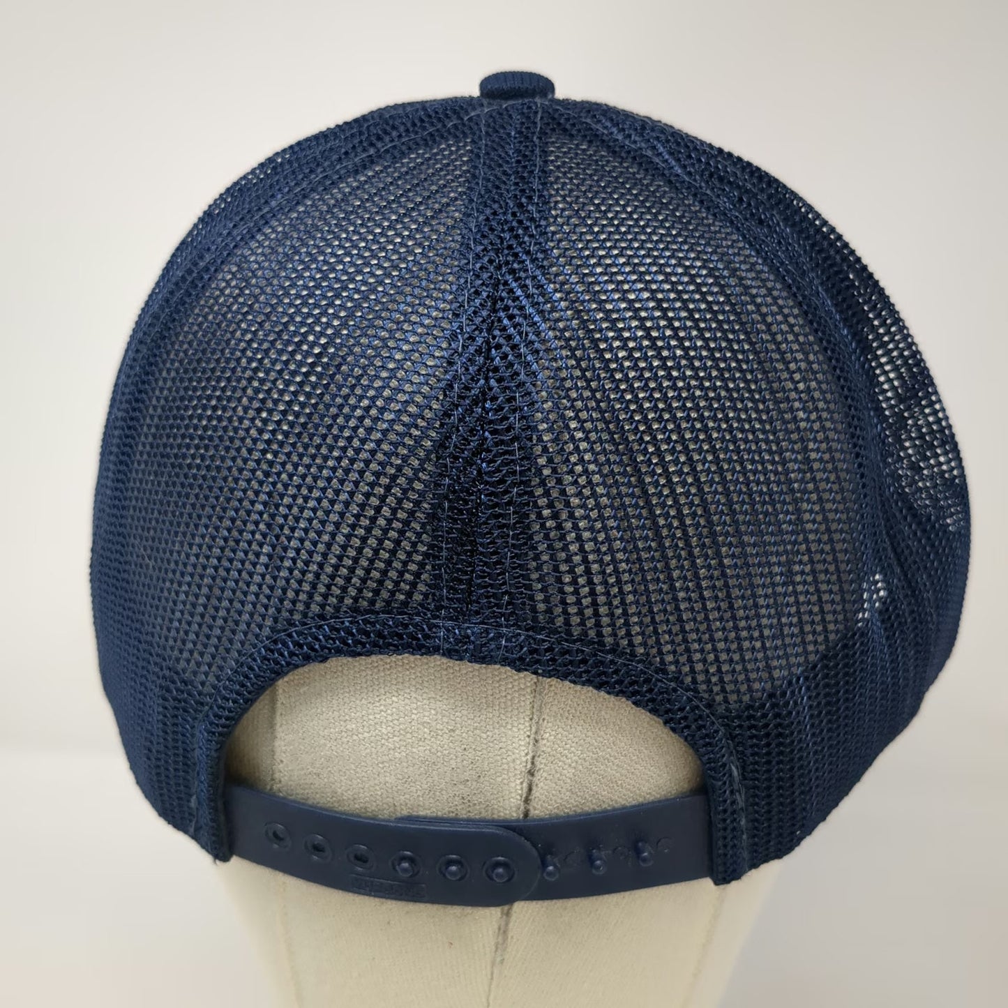 Trucker Hat Blue Meaner Than A Junk Yard Dog Mesh Back Snapback Vintage