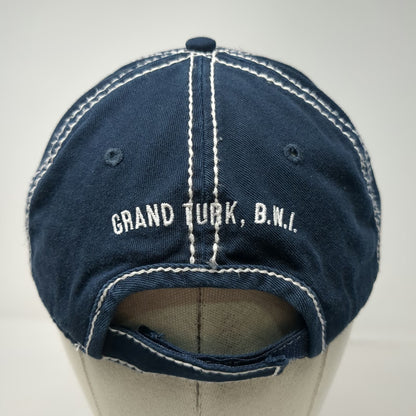 Margaritaville Baseball Cap Blue One Size Grand Turk BWI Contrast Stitch Hat