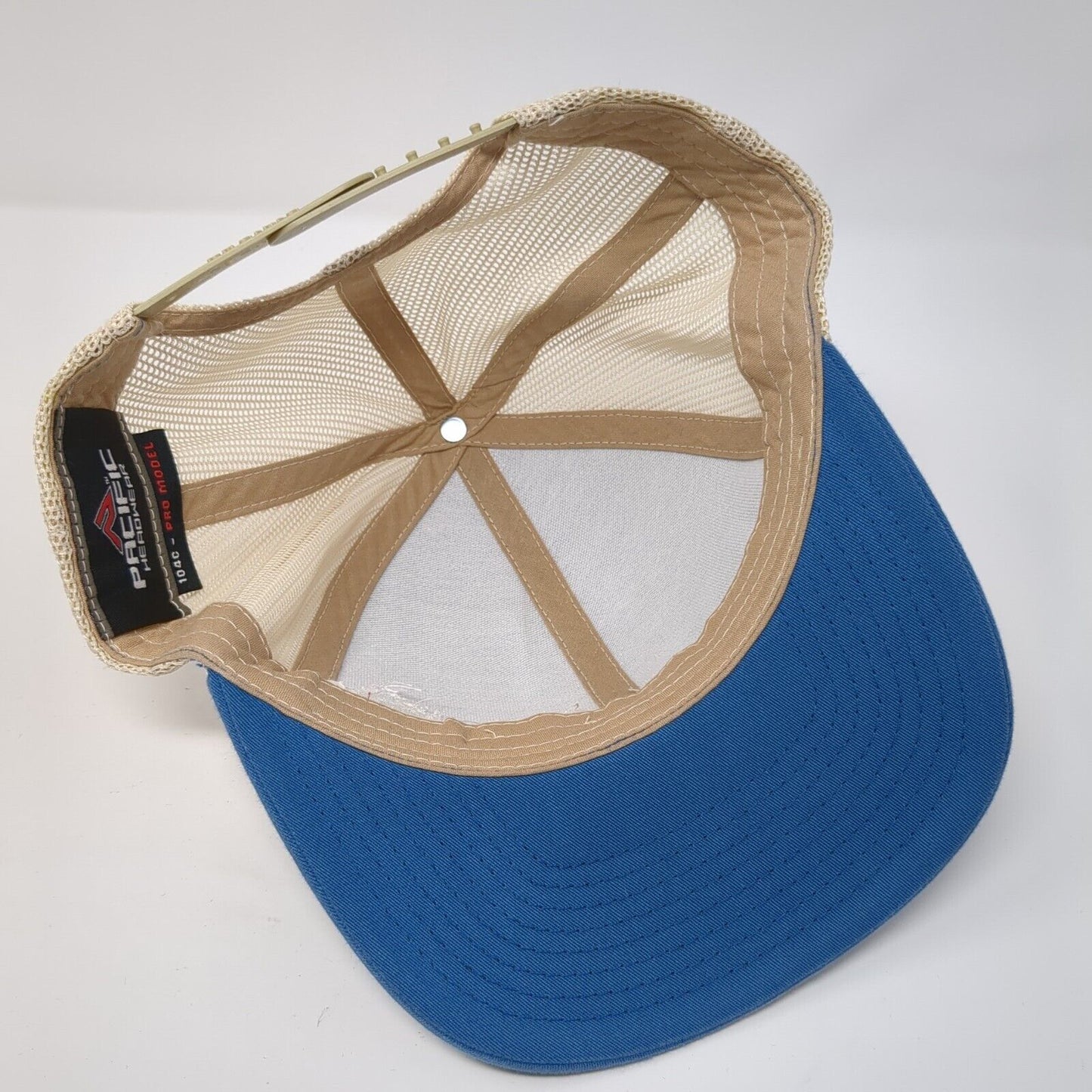 Team Semper Fi Snapback Trucker Hat Blue OS Adjustable Mesh Pacific Headwear