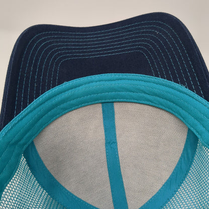 McCall Idaho Ice Breaker Challenge Snapback Trucker Hat Blue OS Mesh Evenkeel