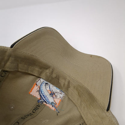 Marlin Fish Slideback Trucker Hat Tan One Size Mesh Back Cabo San Lucas