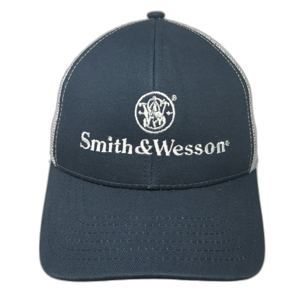 Outdoor Cap Smith & Wesson Trucker Hat Blue One Size Mesh Back Snapback