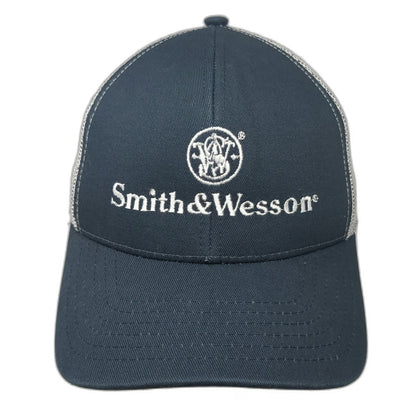Outdoor Cap Smith & Wesson Trucker Hat Blue One Size Mesh Back Snapback