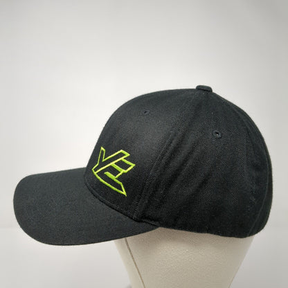 YE Young Enterprises Fitted Hat Black L-XL Embroidered Flexfit Yupoong