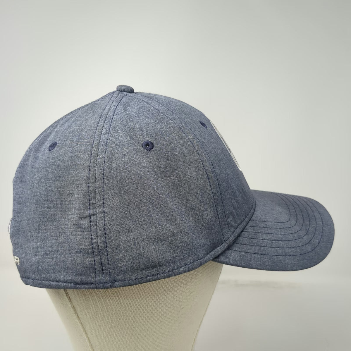 Under Armour Baseball Cap Blue XL Front Patch Logo Embroidered Fitted Hat