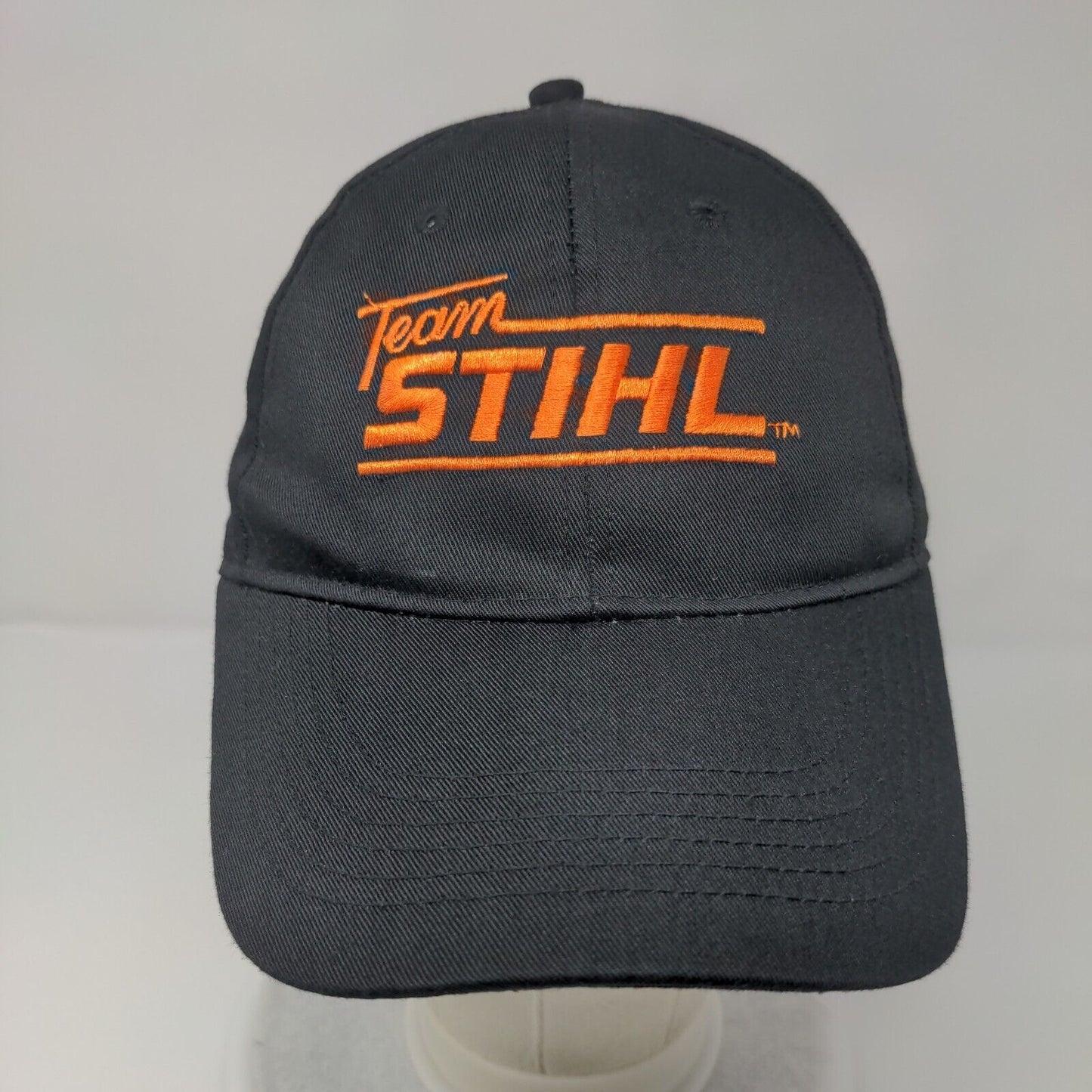 Team STIHL Snapback Hat Black One Size Embroidered Solid 6 Panel