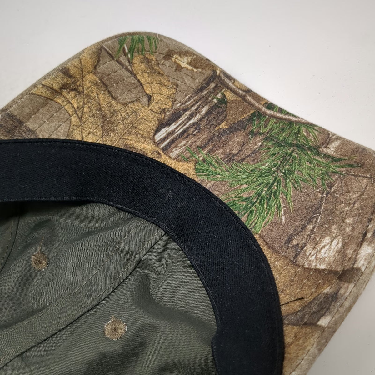 Under Armour Baseball Cap Brown L Camo Realtree Patch Logo Stretch Fitted Hat