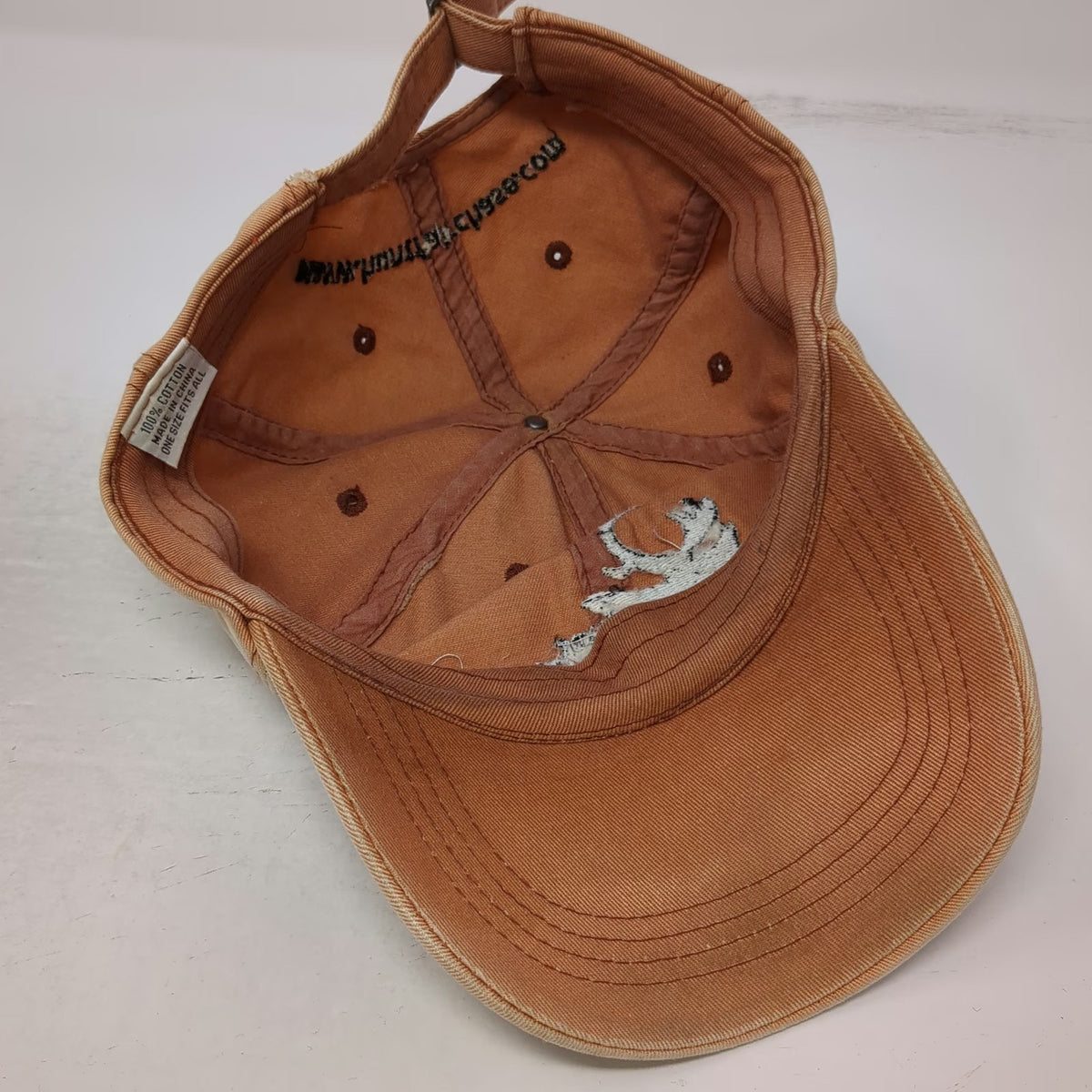 Boone Crockett Club Hunt Fair Chase Baseball Cap Orange One Size Hat Slideback