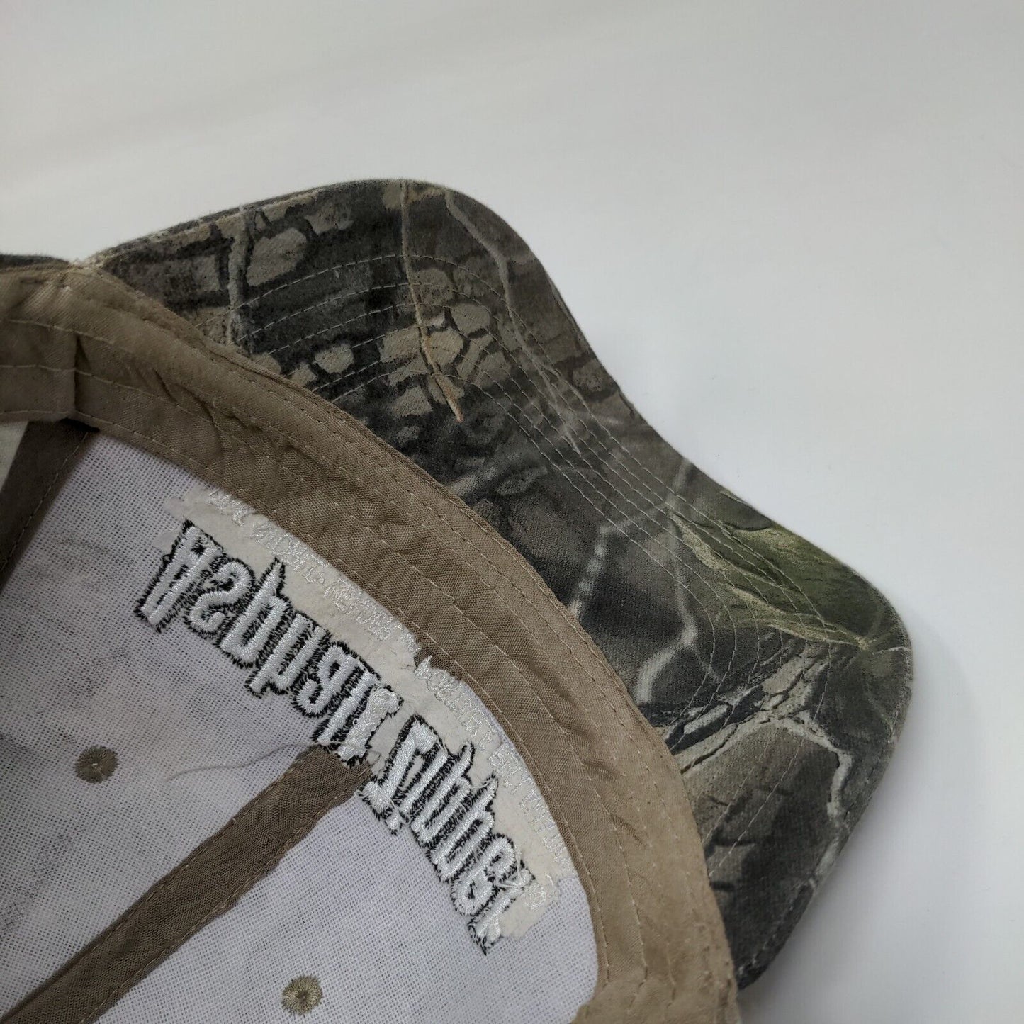 Asphalt Zipper Strapback Hat Camo One Size Embroidered 6 Panel