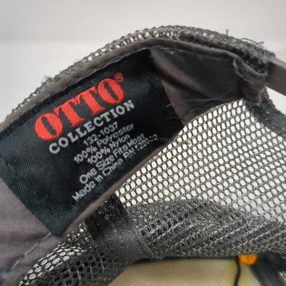 Otto Trucker Hat Gray One Size The Linecutters Mesh Snapback Foam Front Punk