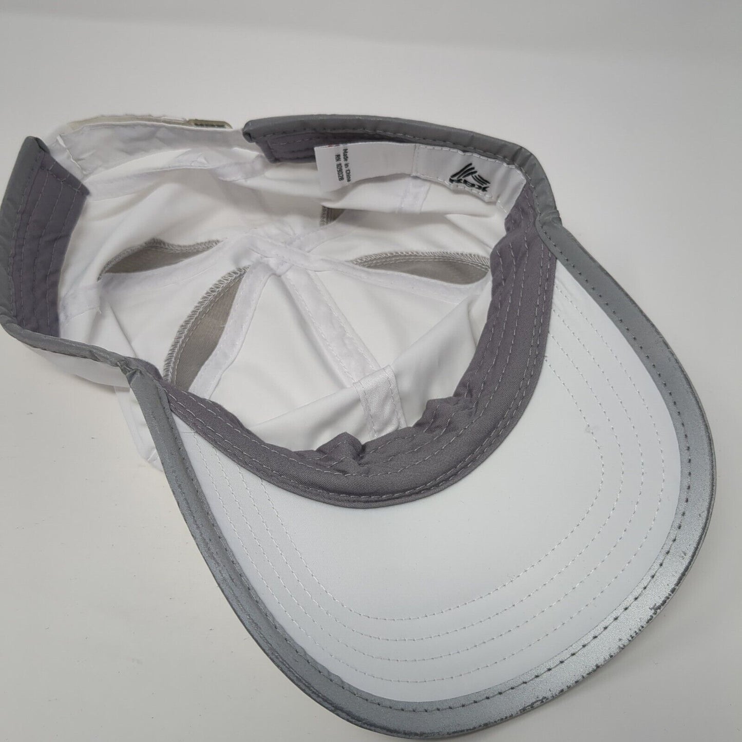 RBX Strapback Hat White One Size Adjustable Lightweight Breathable 6 Panel