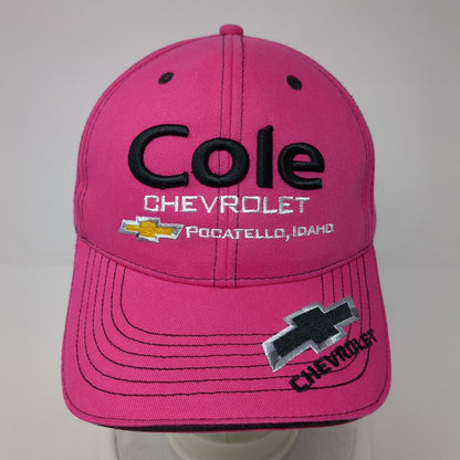 Cole Chevrolet Snapback Hat Ponytail Pink One Size Pocatello Idaho