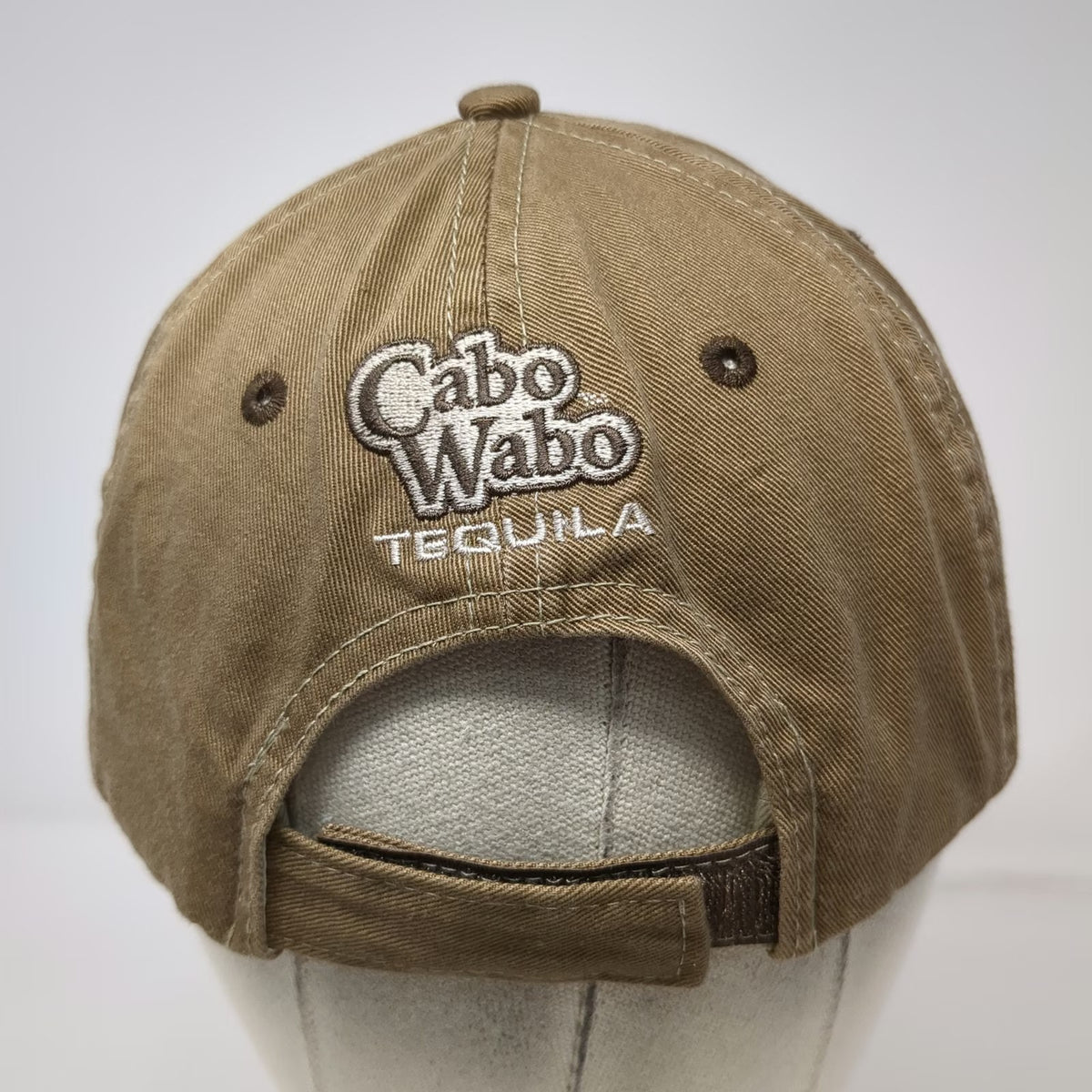H3 Sportgear Cabo Wabo Tequila Baseball Cap Brown OSFM Strapback Embroidery Hat