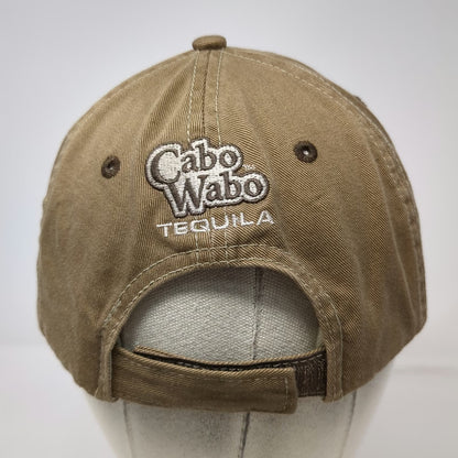 H3 Sportgear Cabo Wabo Tequila Baseball Cap Brown OSFM Strapback Embroidery Hat
