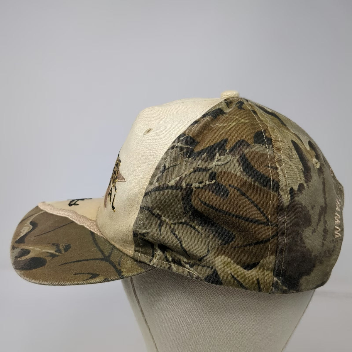 George Strait Country Music Festival Snapback Hat One Size Beige Camo Signature