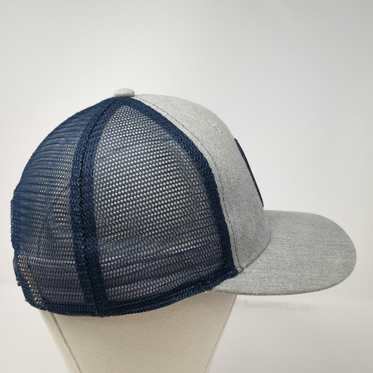 DiscoverHorizons Trucker Hat Gray One Size Mesh Back Snapback Nature Patch Sun