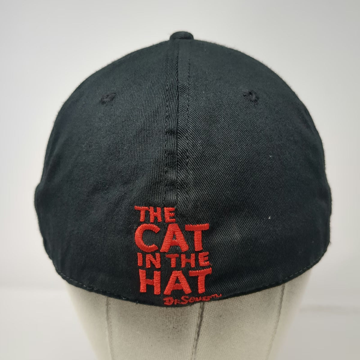 Concept One Dr Seuss Cat in the Hat Baseball Cap Black Gray Red White L Fitted