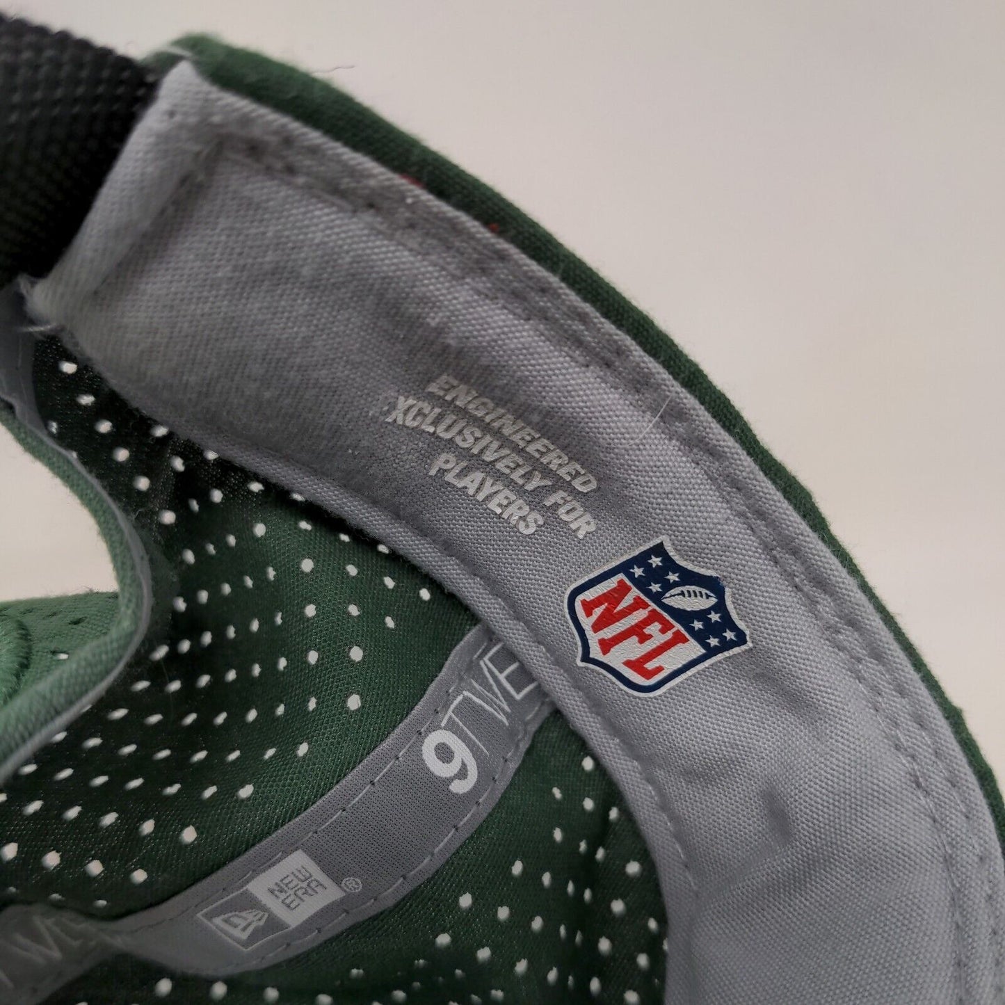 New Era Men's Slideback Mesh Back Hat Green New York Jets Embroidered Logo