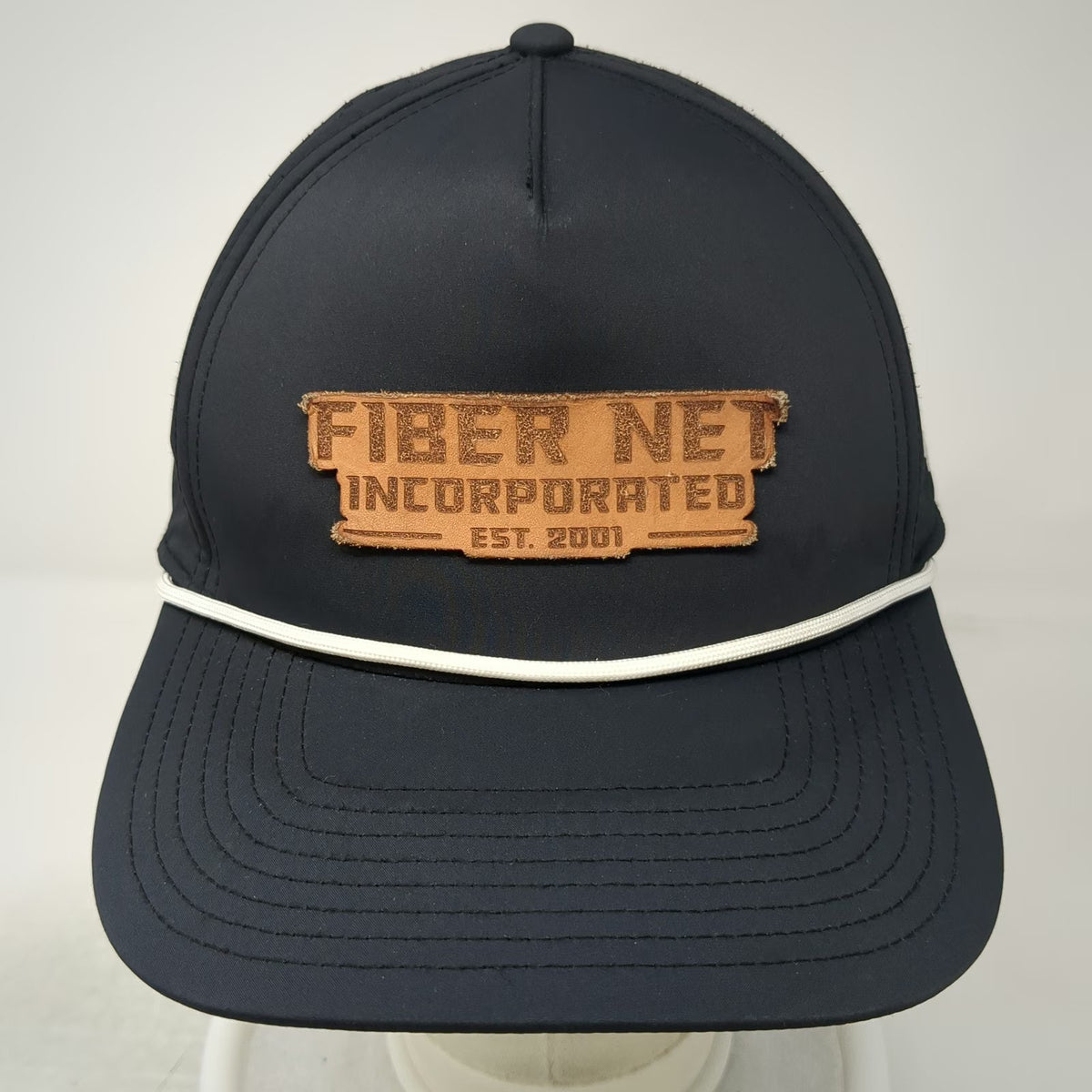 Branded Bills Black Trucker Hat One Size Fiber Net Incorporated Rope Snapback