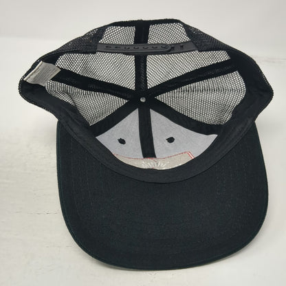 Budweiser Beer Brand Logo Black One Size Trucker Hat Mesh Back Snapback Curved