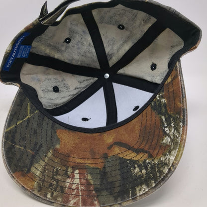 Port Authority Baseball Cap Green One Size Camo Clarendon Strapback Hunting Hat