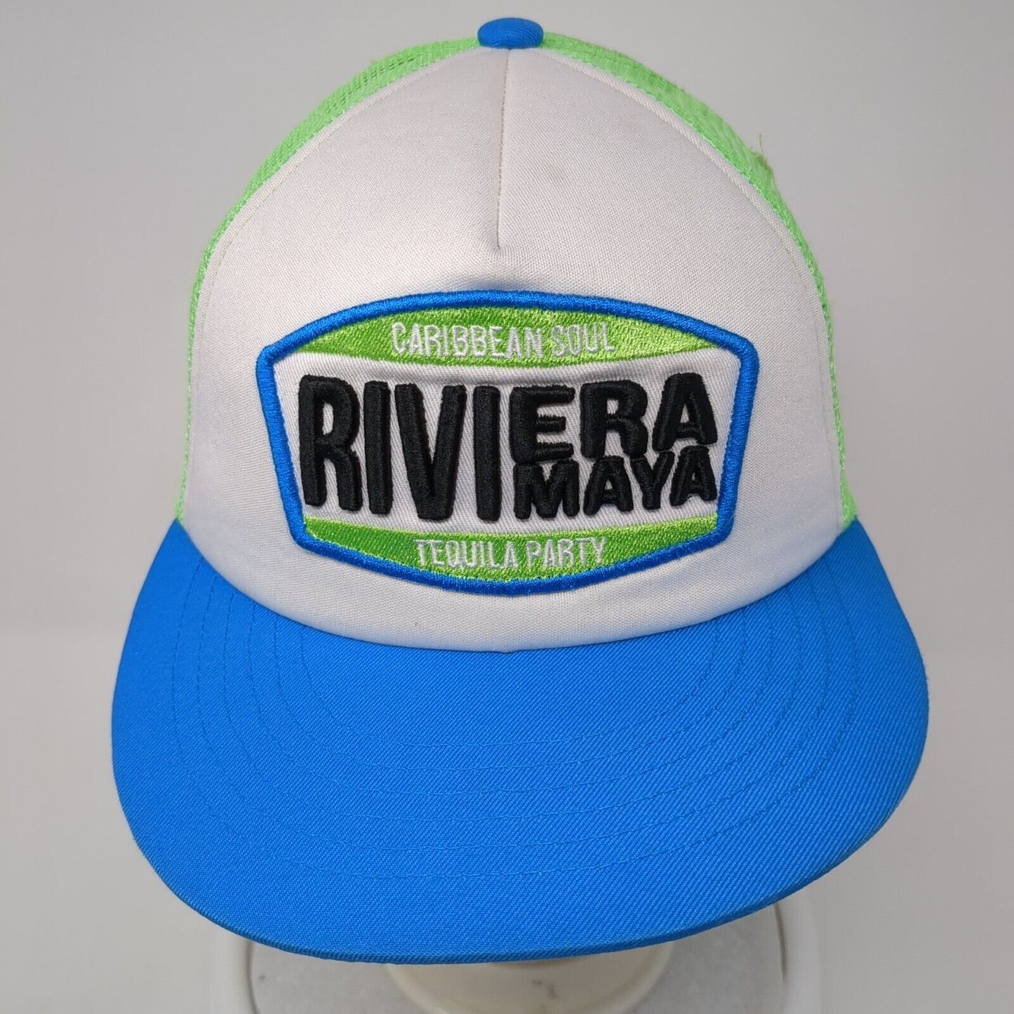 Riviera Maya Snapback Mesh Back Trucker Hat Multi One Size Adjustable