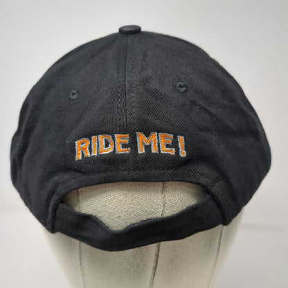 Hula Hogs Baseball Cap Black One Size Maui Hawaii Motorcycles Ride Me Hat