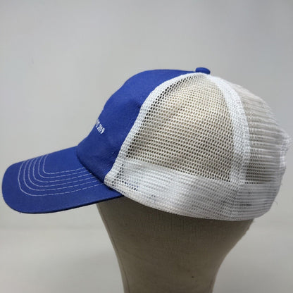 Hit Wear Men's Snapback Mesh Back Hat Blue White OSFA Embroidered Logo Cow