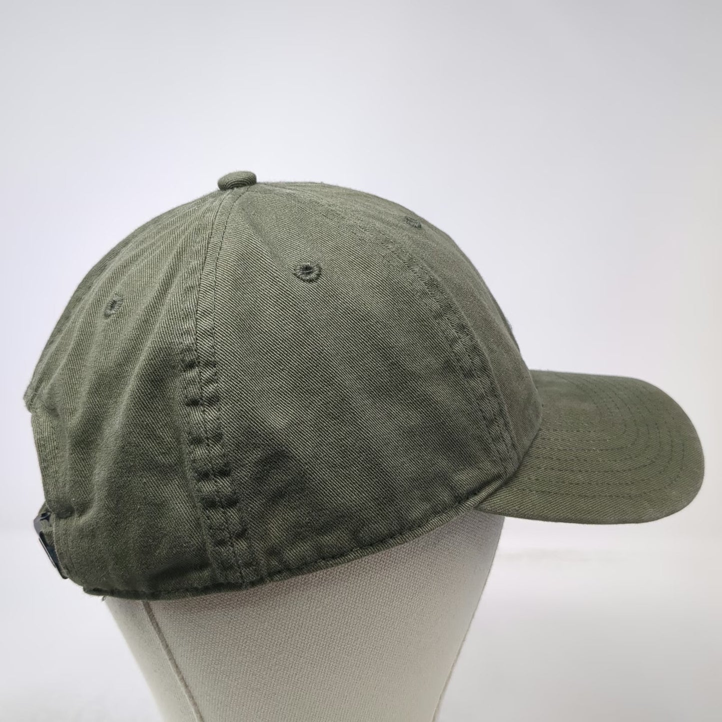 Adidas Baseball Cap Green One Size Adjustable Embroidered Logo Cotton Sport Hat