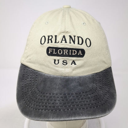 Sunkiss Kap Orlando Florida USA Baseball Cap Hat Beige Gray One Size Strapback