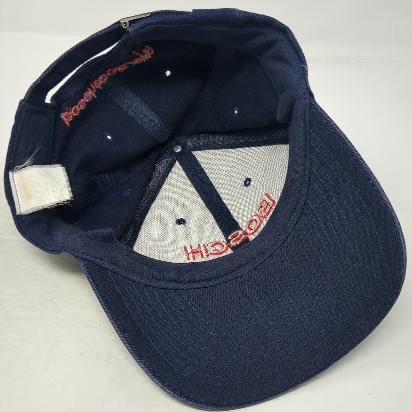 Bosch Power Tools Baseball Cap Blue One Size Embroidered Slideback Red White Hat